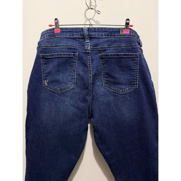 Kut From The Kloth Womens Denim Skinny Jeans With Frayed Hem Size 16 Blue Cotton - Picture 14 of 15